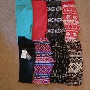 8 pair leggings